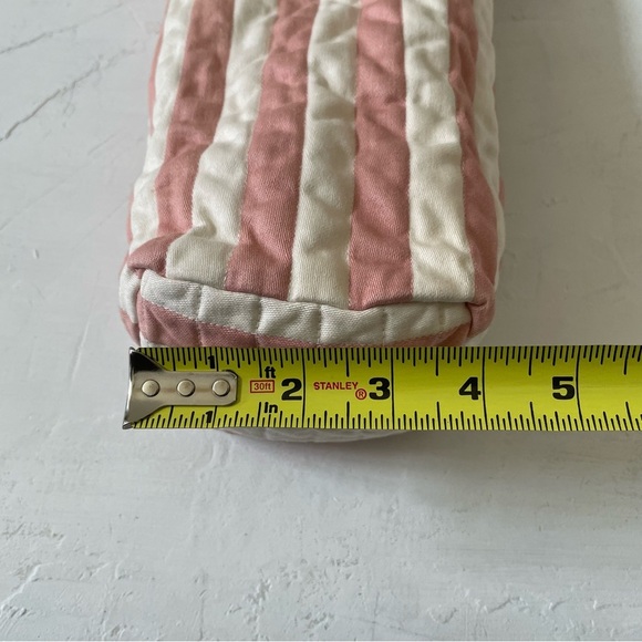Handmade Quilt Tumbler Carry Case Tumbler Bottle Sling Bag Pink White - Picture 4 of 11